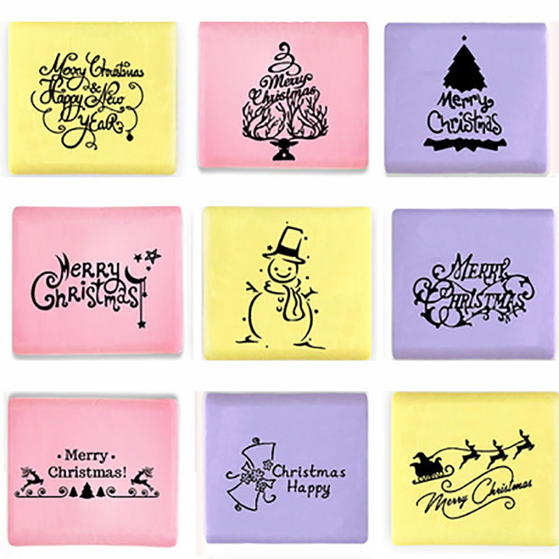 Soap Stamp Custom - Handmade Xmas Series Acrílico Sabão Claro