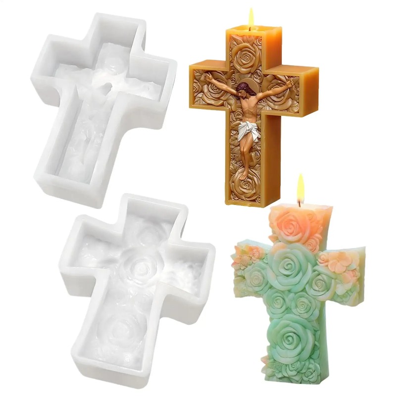 Soap Making Equipment For Beginners - Flor cruz jesus silicone vela molde