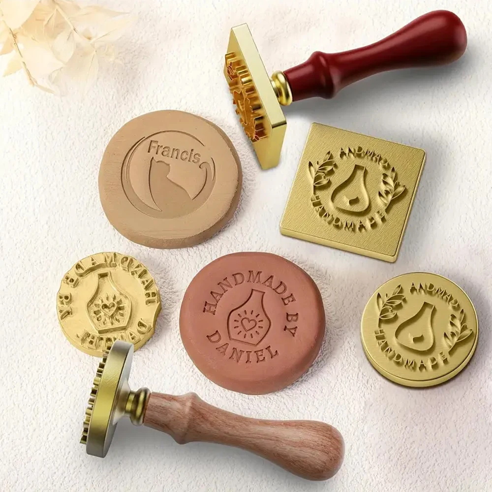 Soap Stamp Custom - Carimbo de cerâmica personalizado para argila,