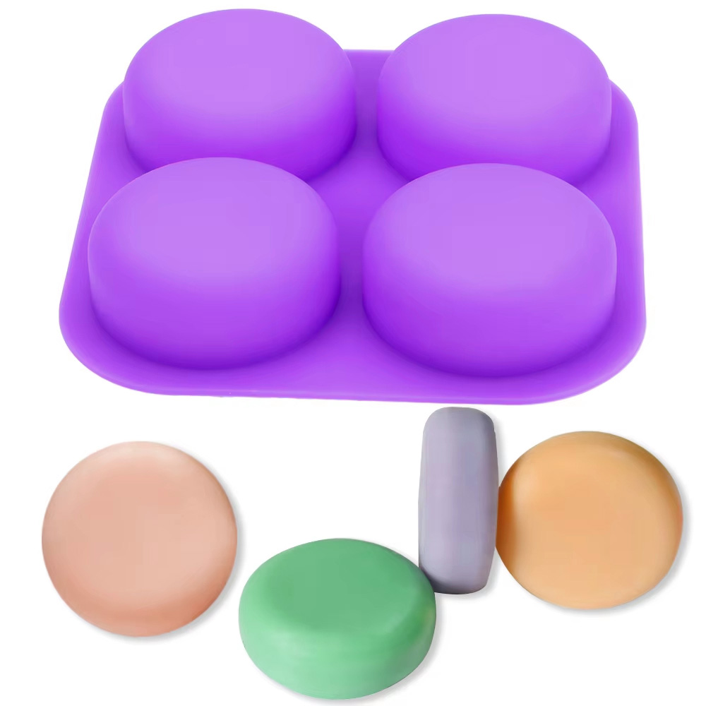 Soap Making Equipment For Beginners - 1-2 PEÇAS Bandeja de Silicone Redonda