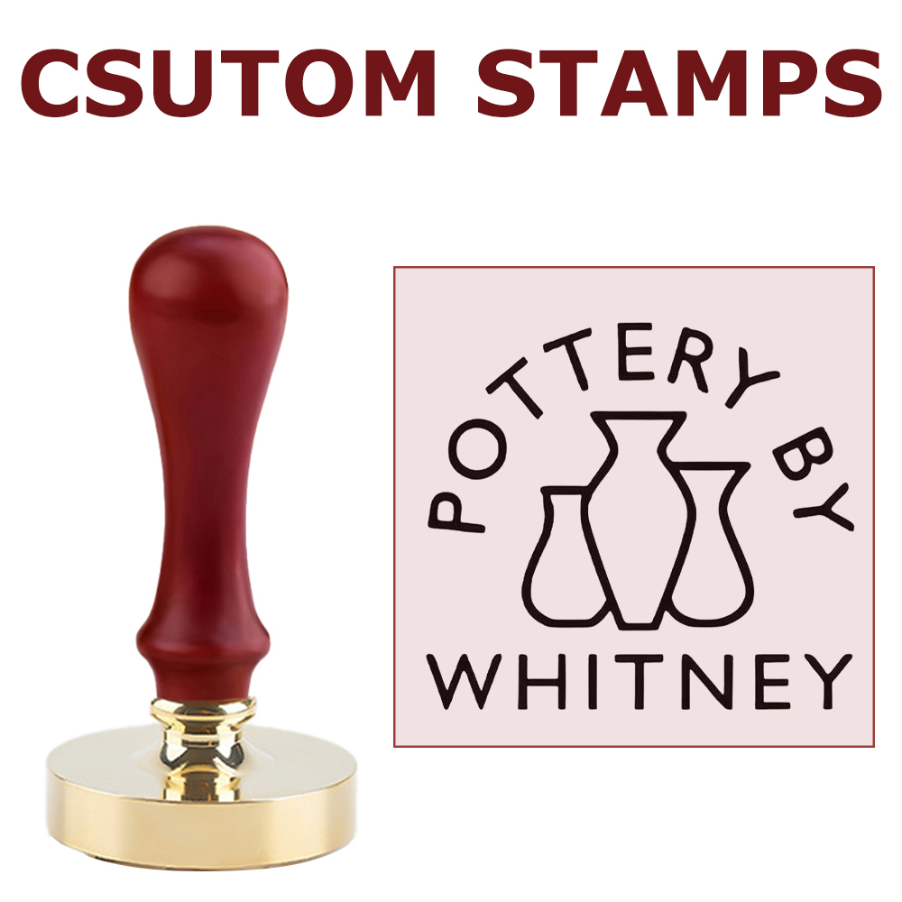 Soap Stamp Custom - Carimbo de cerâmica personalizado para argila,