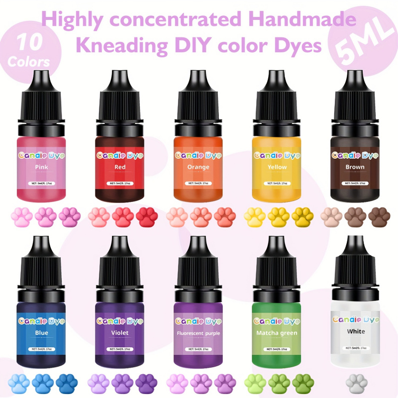 Soap Making Game - Pintura mole, 5 ml/garrafa, 10 opções