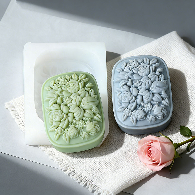 Soap Making Equipment For Beginners - Molde de Silicone Quadrado para Sabonete