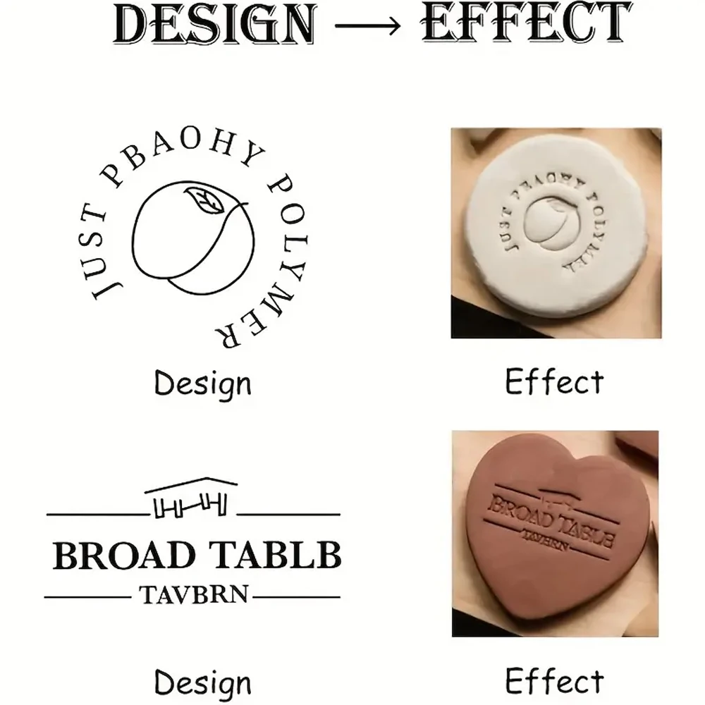 Carimbo de Argila Personalizad - Soap Stamp Custom avaliação e preço