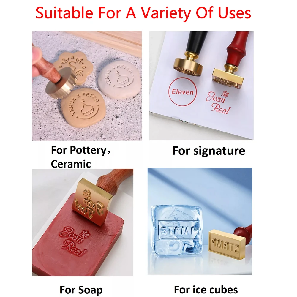 Carimbo de Argila Personalizad - Soap Stamp Custom avaliação e preço