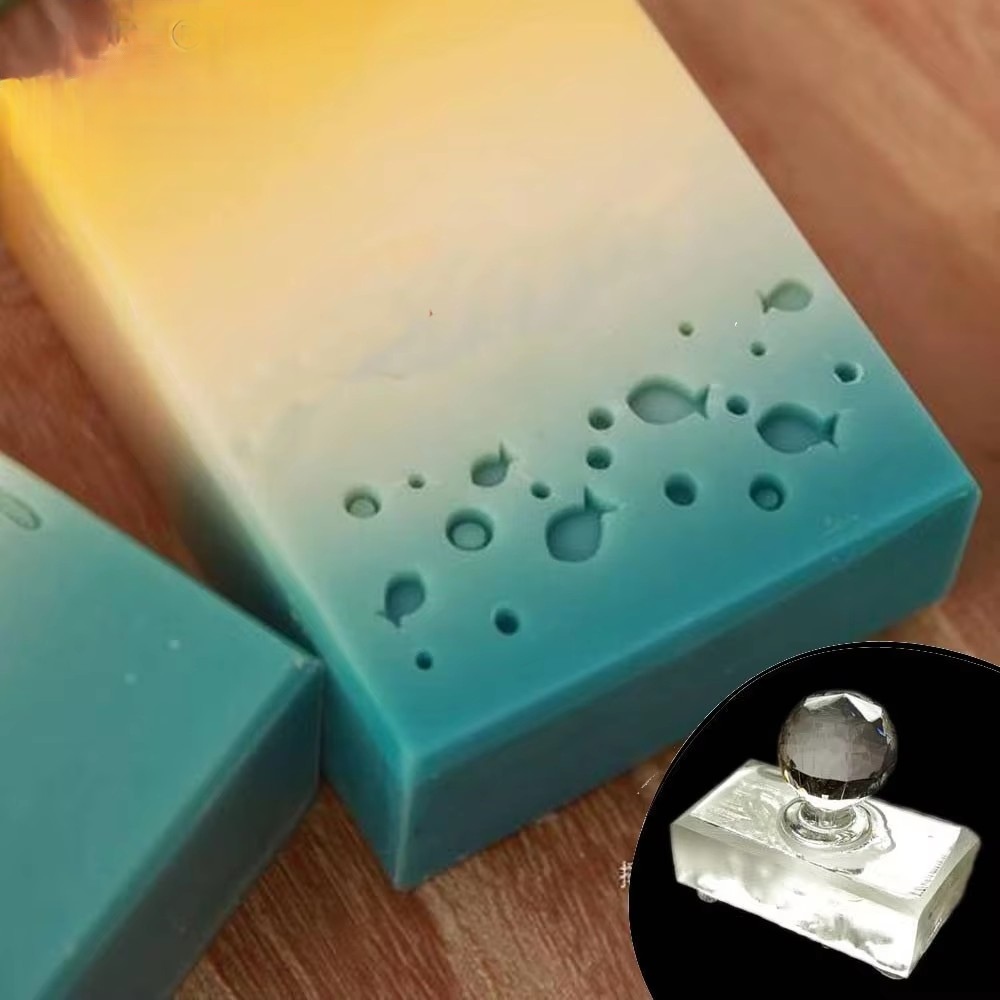 Carimbo de Sabão de Acrílico A - Soap Stamp Custom avaliação e preço