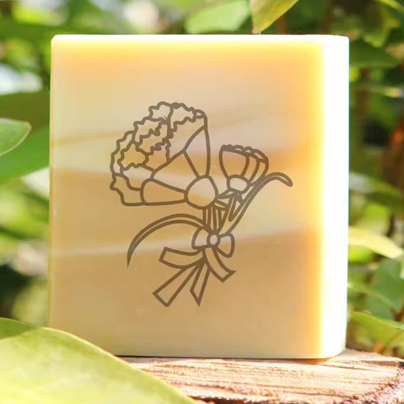 Flor Handmade Carimbo claro, S - Soap Stamp Custom avaliação e preço