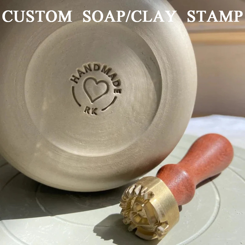Carimbo de Argila Personalizad - Soap Stamp Custom avaliação e preço