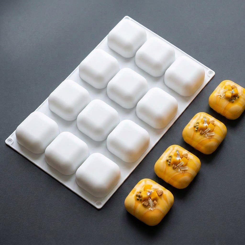 Molde de silicone quadrado com - Soap Making Supplies Australia avaliação e preço