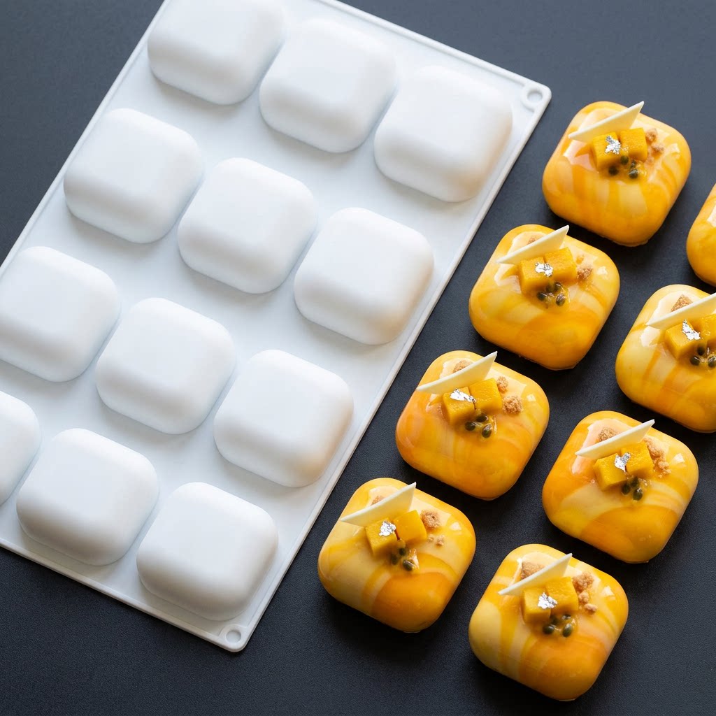 Molde de silicone quadrado com - Soap Making Supplies Australia avaliação e preço