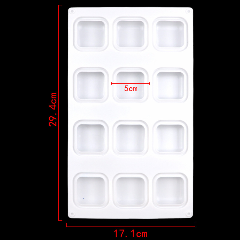 Molde de silicone quadrado com - Soap Making Supplies Australia avaliação e preço