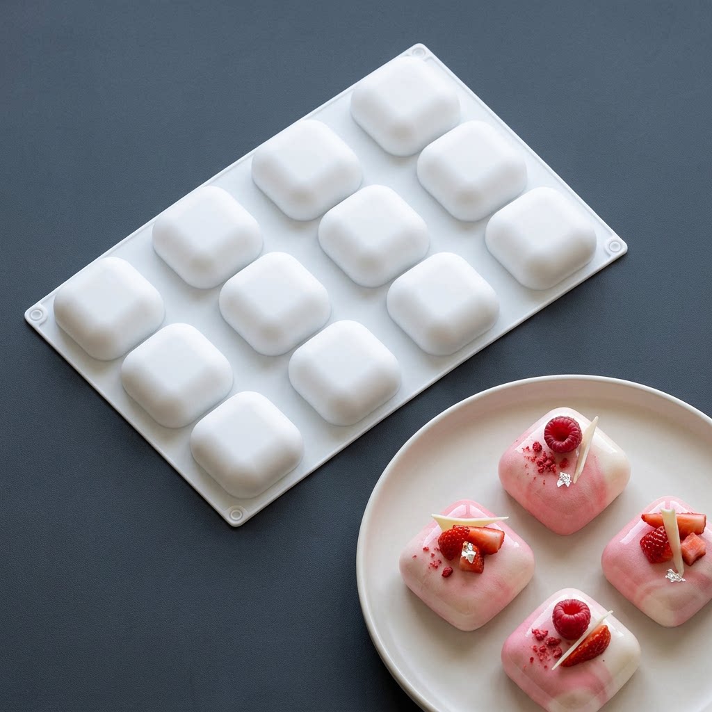 Molde de silicone quadrado com - Soap Making Supplies Australia avaliação e preço