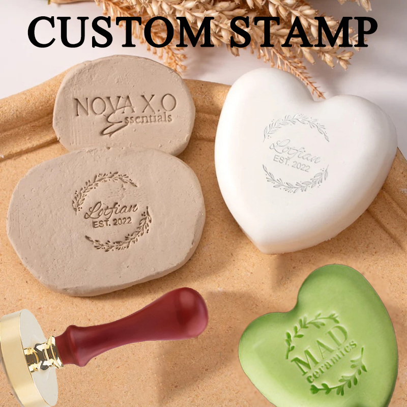 Carimbo de cerâmica personaliz - Soap Stamp Custom avaliação e preço