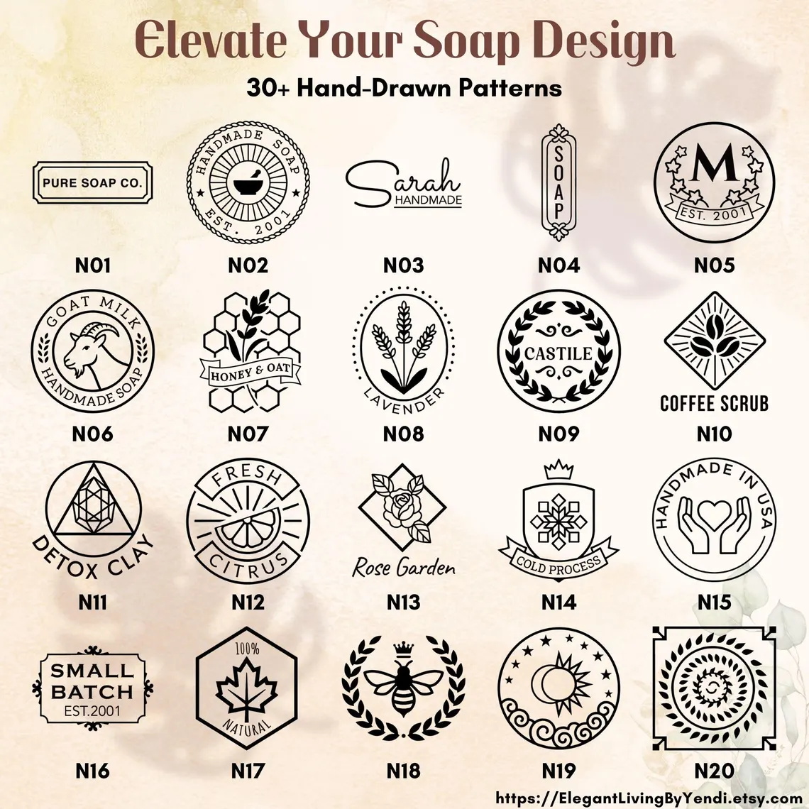 Carimbo de Cerâmica Personaliz - Soap Stamp Custom avaliação e preço