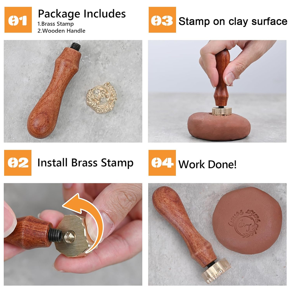 Carimbo de Argila Personalizad - Soap Stamp Custom avaliação e preço